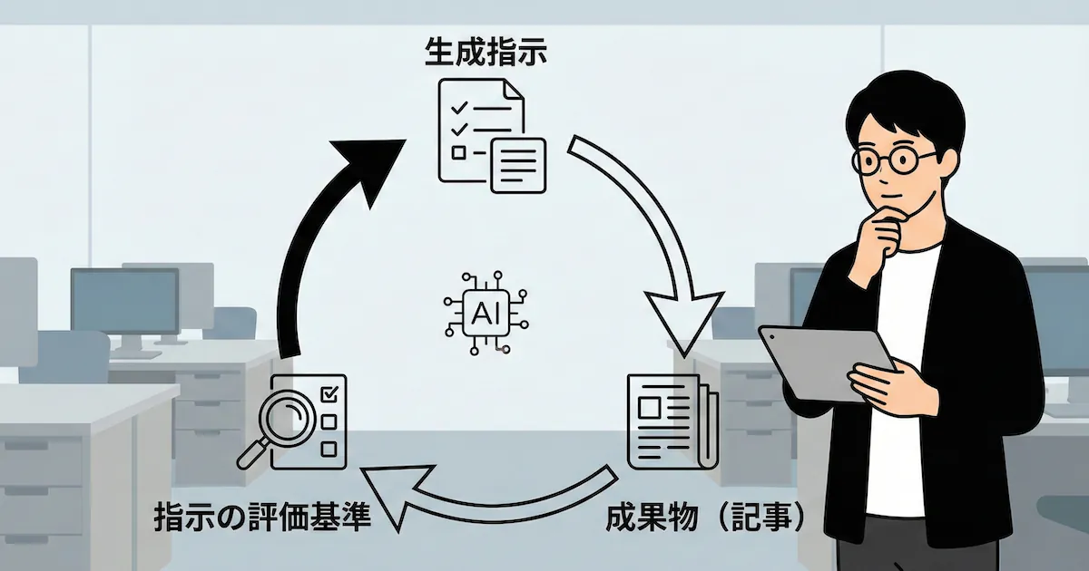 AIと一緒に記事を書く: 指示の設計と評価